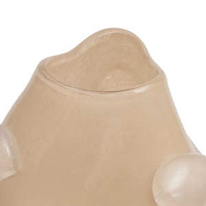 Vaso Vidro Bege 30,5x23,5x25,5cm Mart