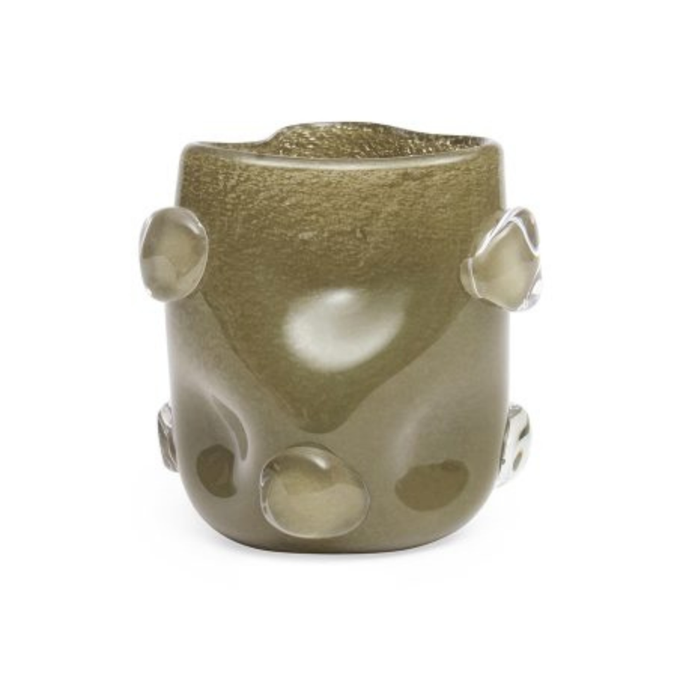 Vaso Vidro Oliva 21x19,5x22,5cm Mart