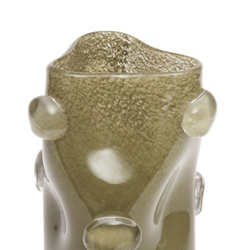 Vaso Vidro Oliva 32,5x18x19cm Mart
