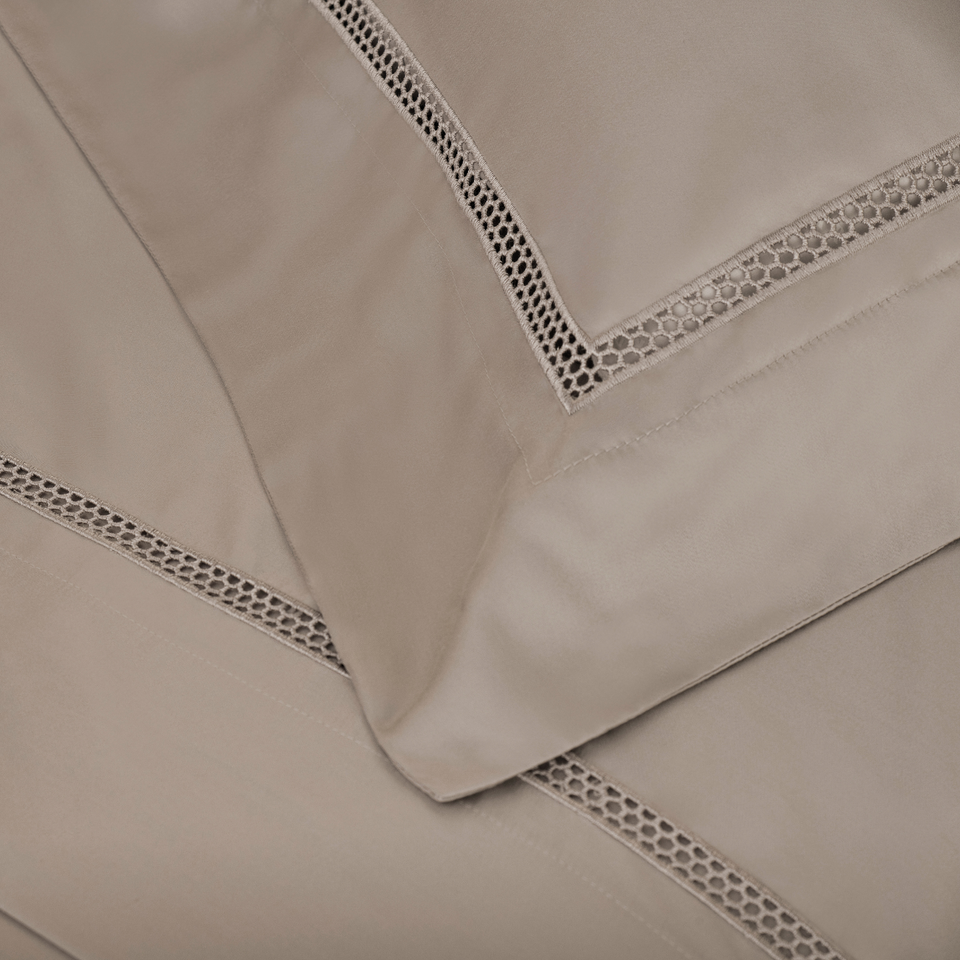 Jogo de Cama Queen Contessina 4 Pçs 300 Fios Cetim 100% Bambu Marmo Trussardi