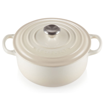 Panela Le Creuset Redonda Signature Meringue 12L 34cm