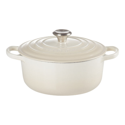 Panela Le Creuset Redonda Signature Meringue 12L 34cm