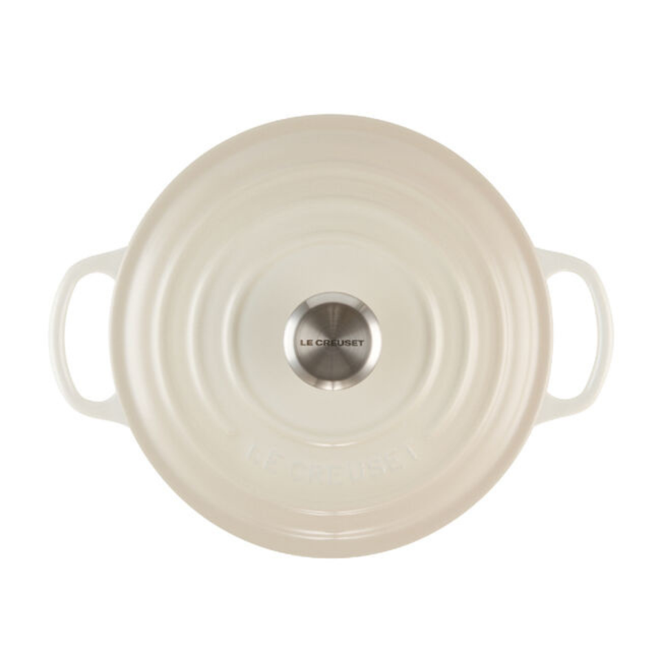Panela Le Creuset Redonda Signature Meringue 12L 34cm