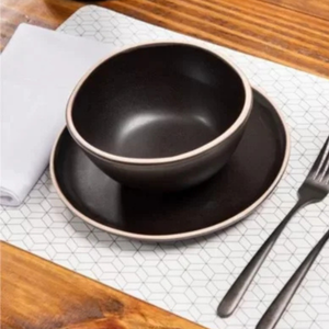 Bowl Vivant Cerâmica Preto 15cm Copa&Cia