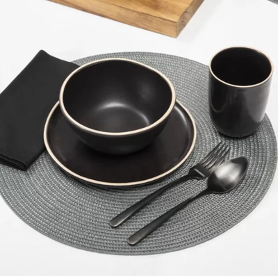 Bowl Vivant Cerâmica Preto 15cm Copa&Cia