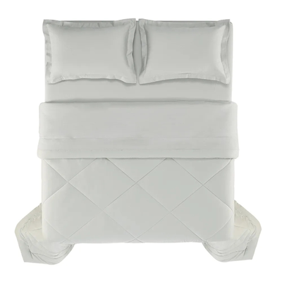 Edredom Casal Grasso 300 Fios Cetim 100% Algodão Egípcio Nebbia Trussardi