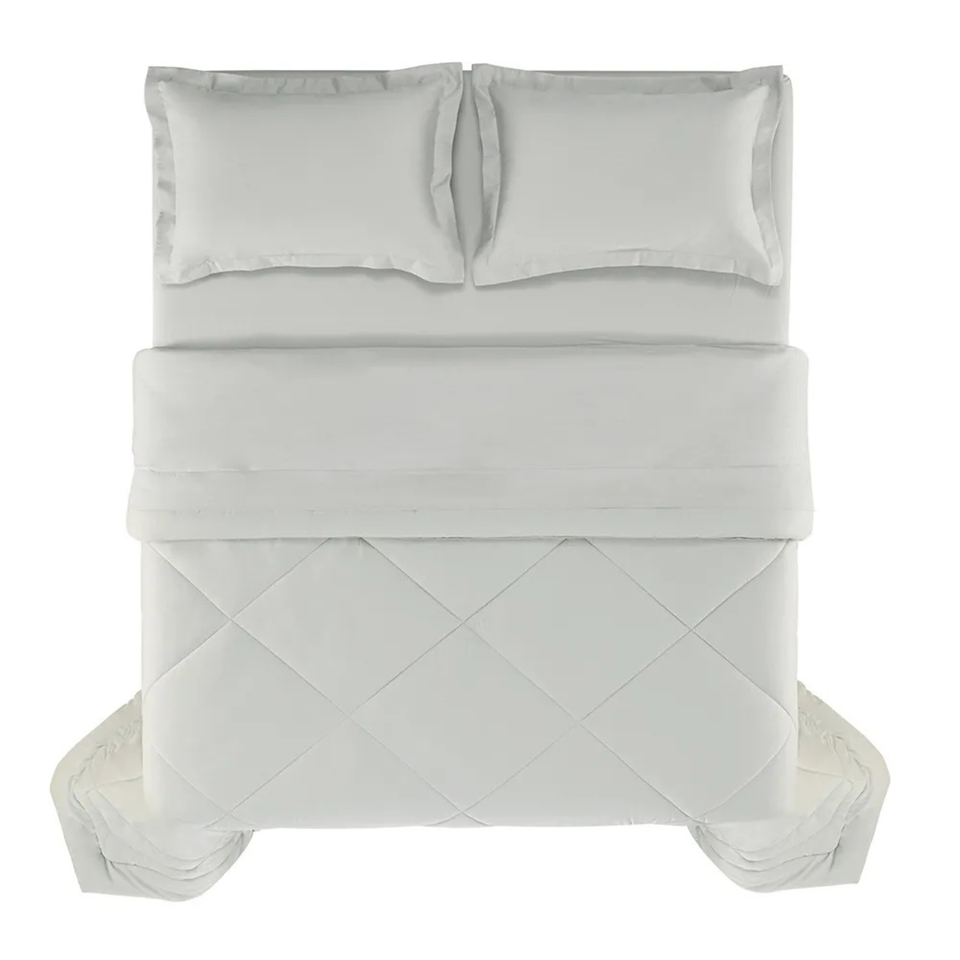 Edredom Casal Grasso 300 Fios Cetim 100% Algodão Egípcio Nebbia Trussardi
