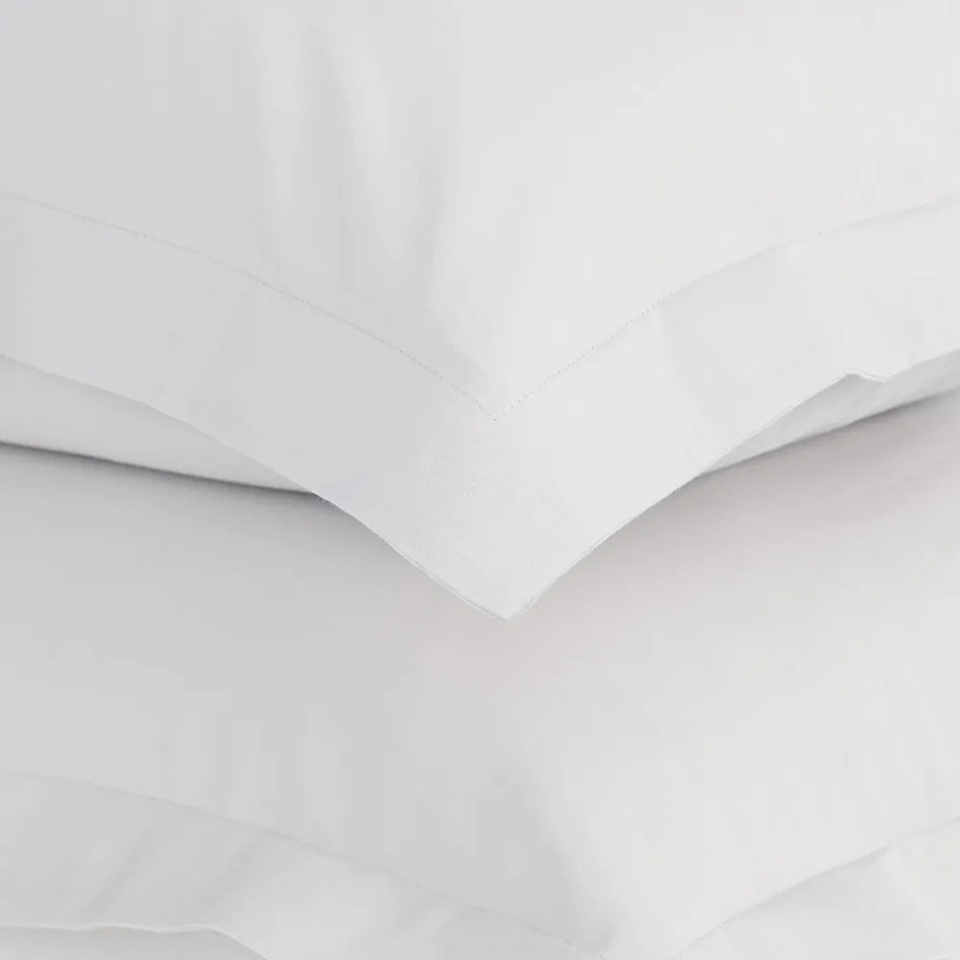 Jogo de Cama Solteiro Grasso 4 Pçs 300 Fios Cetim 100% Algodão Branco Trussardi