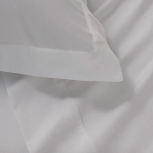 Jogo de Cama Solteiro Grasso 4 Pçs 300 Fios Cetim 100% Algodão Branco Trussardi