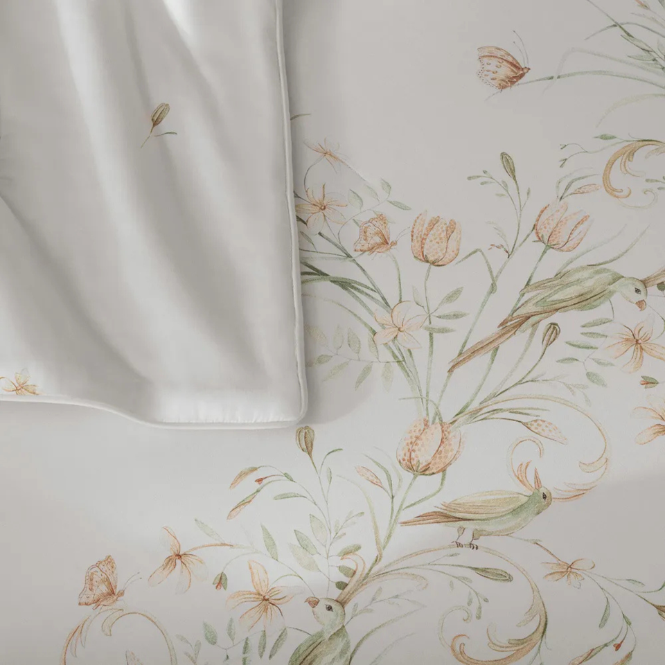 Jogo de Cama King Borghese 4 Pçs 300 Fios Cetim 100% Algodão Egípcio Trussardi