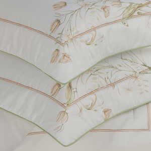 Jogo de Colcha Queen Borguese 3 Pçs 300 Fios Cetim 100% Algodão Egípcio Trussardi