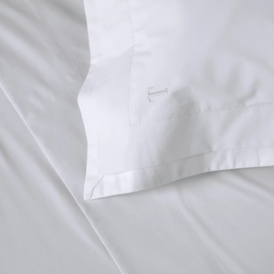 Jogo de Cama Casal Novoli 4 Pçs 200 Fios 100% Algodão Branco Trussardi