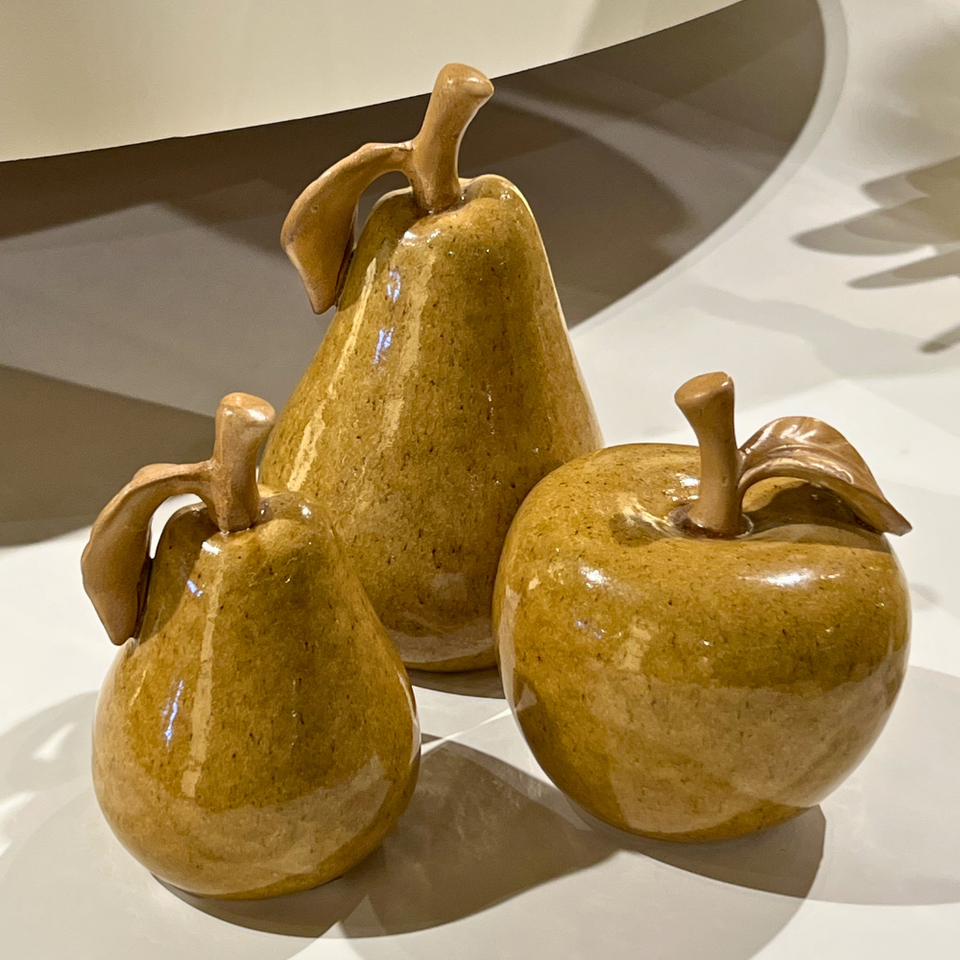 Maça Decorativa Fruit Season Marrom Pequena