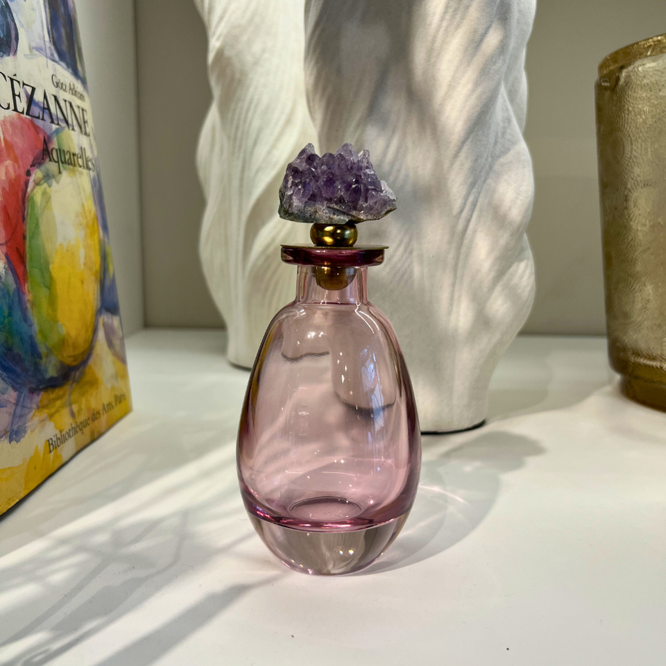 Garrafa Decorativa Oval da Linha Ametista