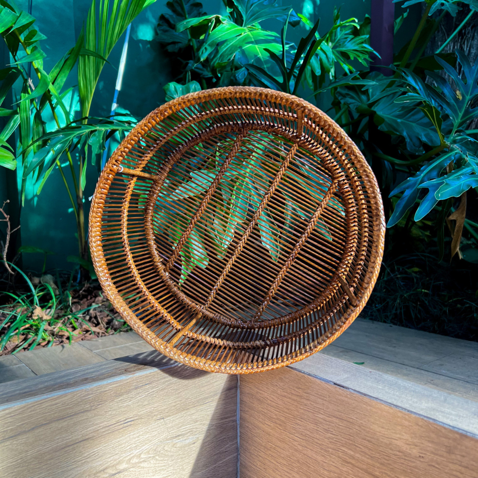 Cesto Grande em Bambu Essencial Bahali 30x20cm