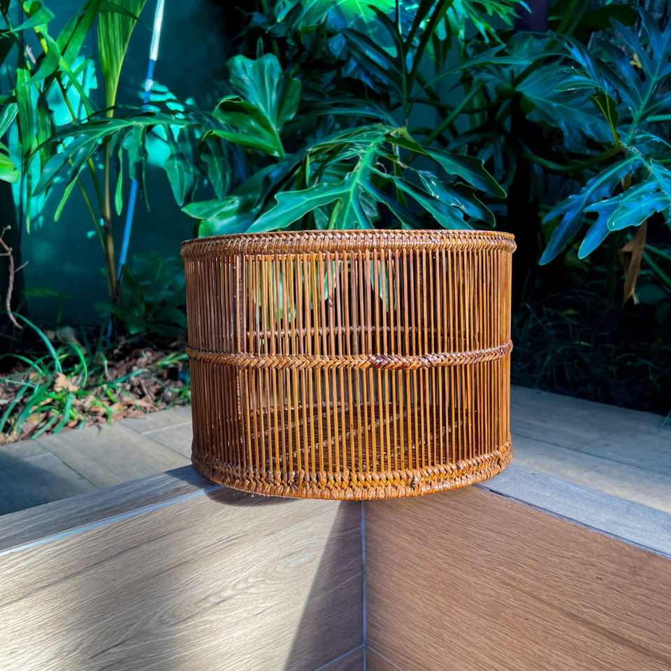 Cesto Grande em Bambu Essencial Bahali 30x20cm