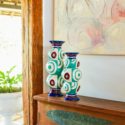 Vaso Cerâmica Orgânico Maré Serena Grande Tuut