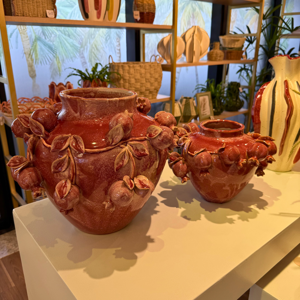 Vaso Cerâmica Romã Grande Tuut