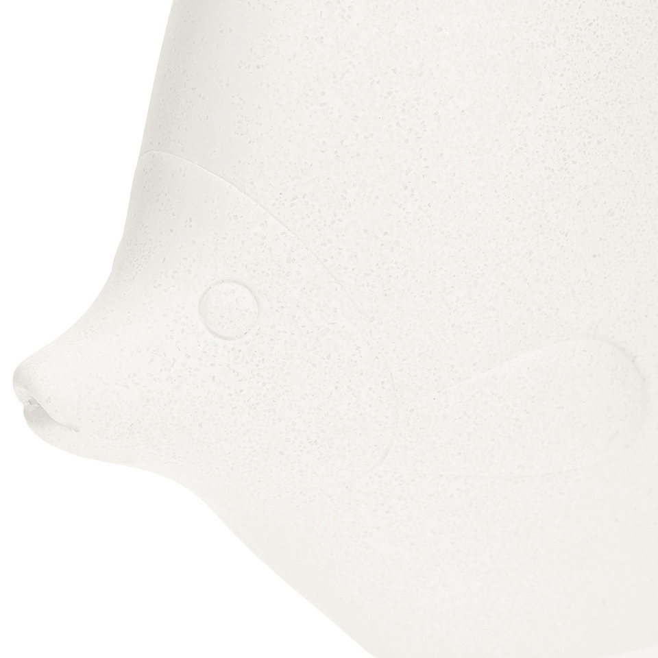 Escultura Peixe em Poliresina Off White 25,5x34,5x9cm Mart