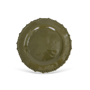 Jogo 6 Pratos Sobremesa Melamina Perlina Verde 23cm