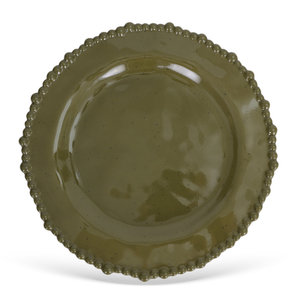 Jogo 6 Pratos Raso Melamina Perlina Verde 28cm