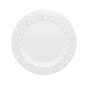 Conjunto com 6 Pratos Rasos Porcelana Mythology Apollon 28cm Strauss