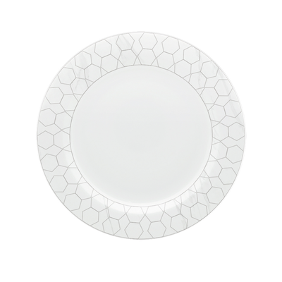 Conjunto com 6 Pratos Rasos Porcelana Mythology Apollon 28cm Strauss