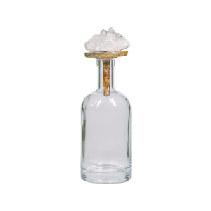 Garrafa Decorativa da Quartzo Branco Média