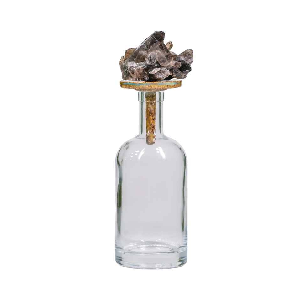 Garrafa Decorativa da Quartzo Fumê Média