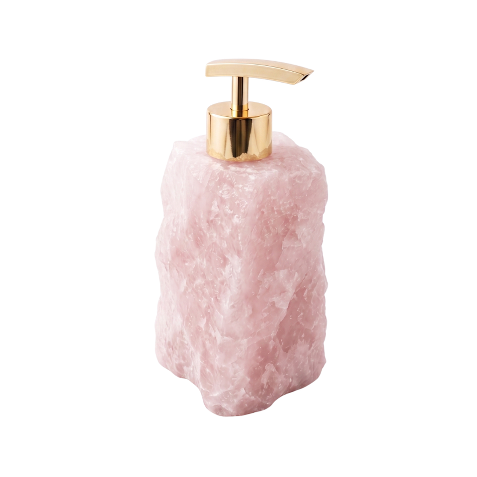 Dispenser para Sabão Quartzo Rosa 45ml