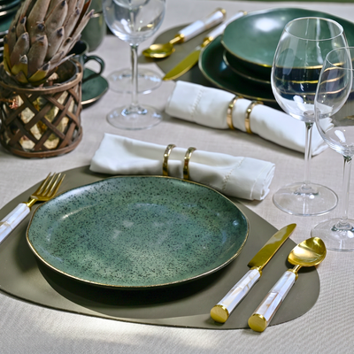 PRÉ-VENDA: Aparelho de Jantar Stoneware Orgânico Forest Gold Porto Brasil 30 Peças