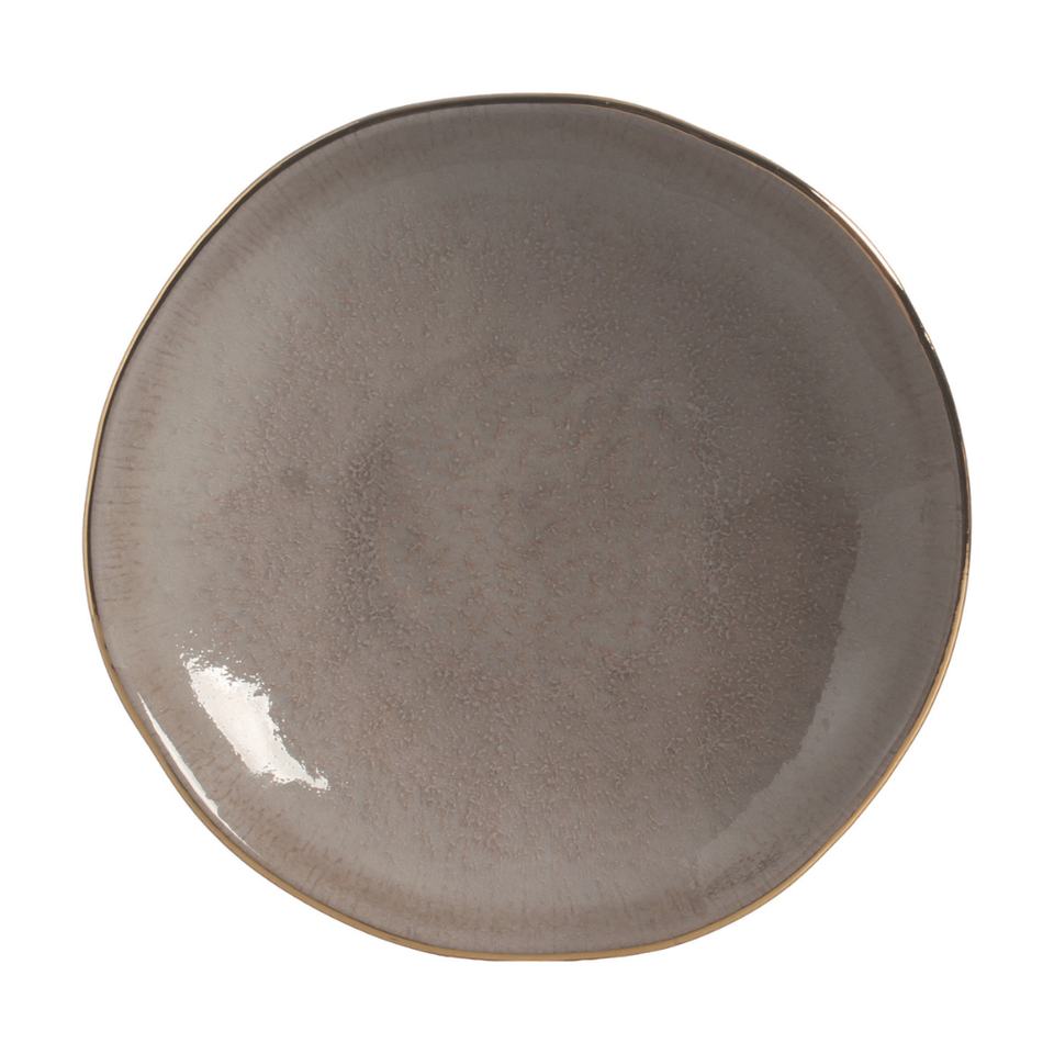 PRÉ-VENDA: Aparelho de Jantar Stoneware Orgânico Shimeji Gold Porto Brasil 30 Peças
