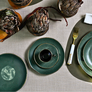 Aparelho de Jantar Stoneware Orgânico Forest Gold Porto Brasil 30 Peças