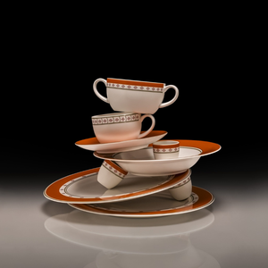 Conjunto com 6 Pratos Rasos Porcelana Colline 27,5cm Strauss