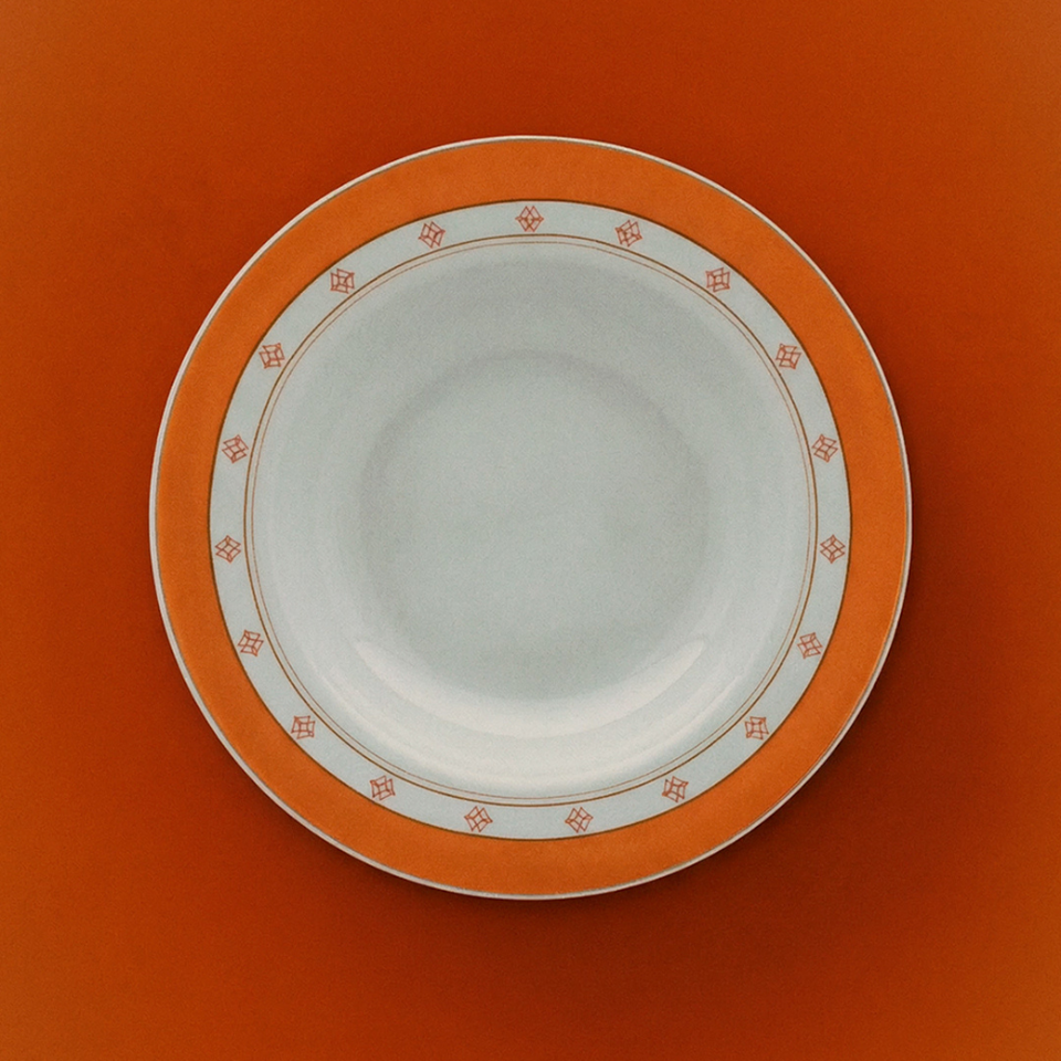 Conjunto com 6 Pratos Rasos Porcelana Colline 27,5cm Strauss