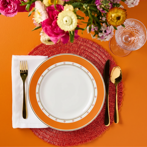 Conjunto com 6 Pratos Rasos Porcelana Colline 27,5cm Strauss