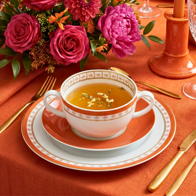 Conjunto com 6 Tigelas Consommé com Pires Colline 350ml Strauss