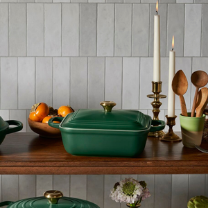 Travessa Quadrada Cerâmica Com Tampa San Fran Foret 2,9L Le Creuset