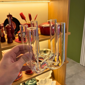 PRÉ-VENDA: Vaso 5 Tubos em Vidro Transparente Floratório
