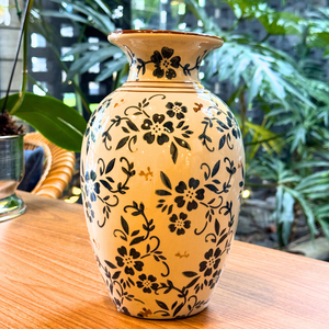 Vaso Vintage Imperial Cerâmica 28cm