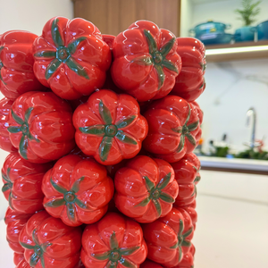 PRÉ-VENDA: Vaso Cachepot Tomate Cerâmica Grande