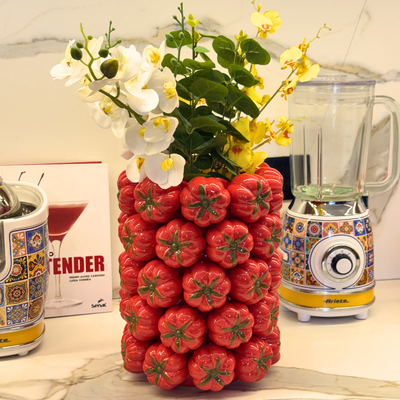 PRÉ-VENDA: Vaso Cachepot Tomate Cerâmica Grande