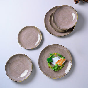 PRÉ-VENDA: Aparelho de Jantar Stoneware Orgânico Shimeji Gold Porto Brasil 30 Peças
