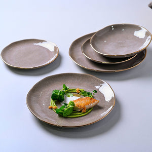 PRÉ-VENDA: Aparelho de Jantar Stoneware Orgânico Shimeji Gold Porto Brasil 30 Peças