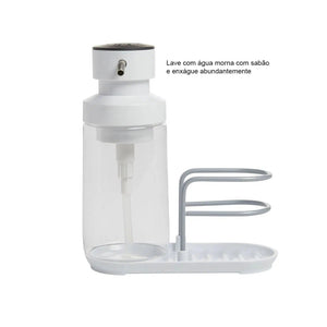 Dispenser 2 em 1 com Saboneteira e Porta Esponja KitchenAid