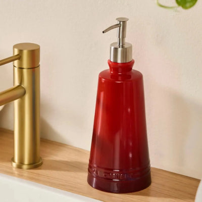 Dispenser para Sabão Cerâmica Vermelho 580ml Le Creuset