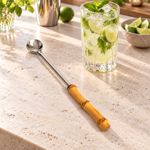 Colher p/ Coquetel em Bambu Natural