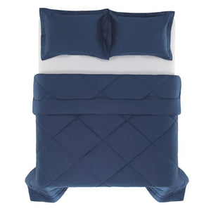 Edredom King Grasso 300 Fios Cetim 100% Algodão Egípcio Azul Siciliano Trussardi