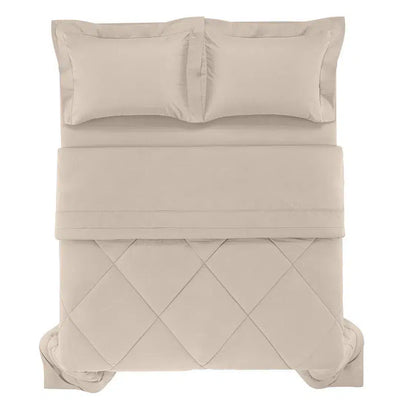 Edredom King Grasso 300 Fios Cetim 100% Algodão Egípcio Nocciola Trussardi