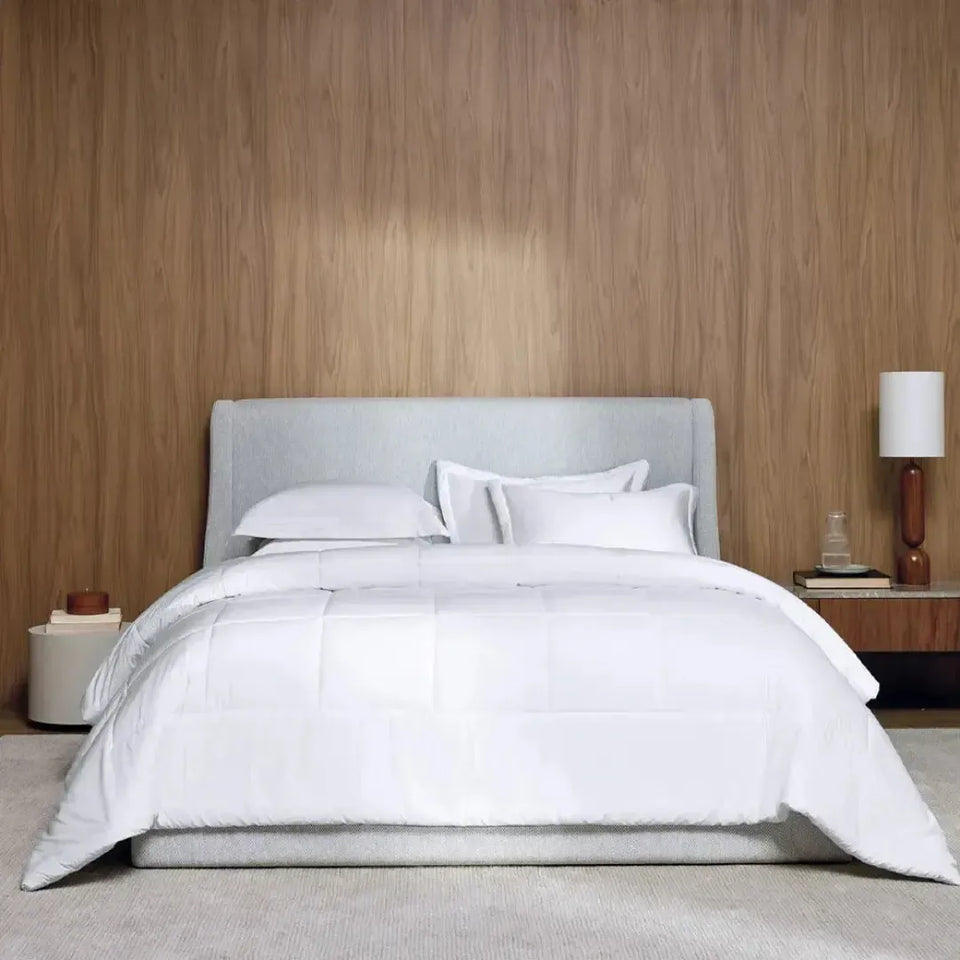 Edredom King Vinci 200 Fios Percal 100% Algodão Branco Trussardi